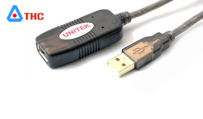 Cáp nối dài usb,cable nối dài usb 10m unitek có chíp điều khiển